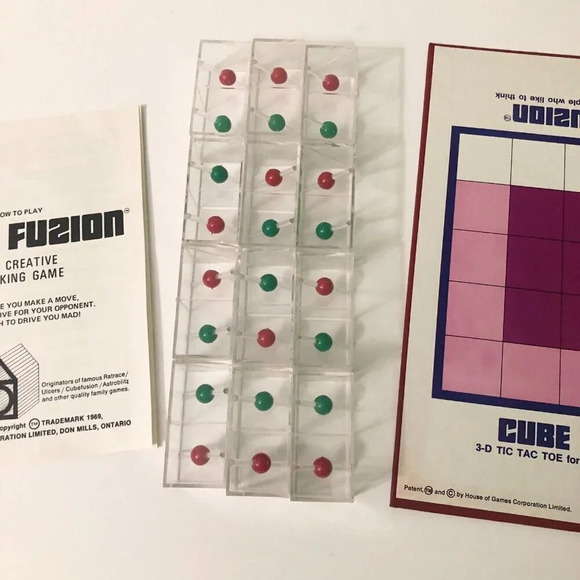 Vintage 1968 Cube Fusion Space Age 3D Board Game House Of Games - Picture 10 of 13